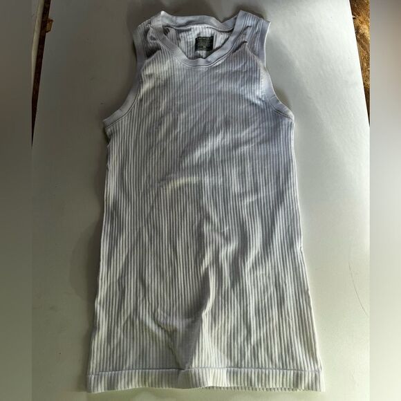 Athleta white ribbed athletic tank size xs - Picture 1 of 2